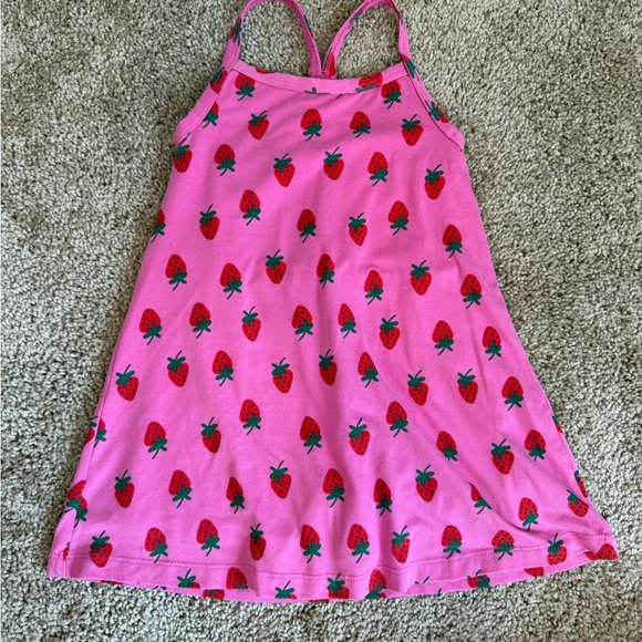 Hanna Andersson Pink Dress with Strawberry Design - Picture 1 of 3